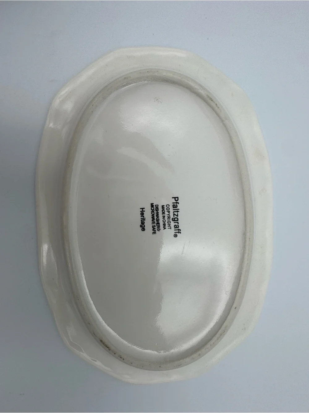 Vintage Pfaltzgraff Heritage‎ White Gravy Boat Underplate Set Creamer Tray